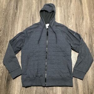 Field & Stream Reversible Padded Hybrid Zip Hoodie - Indigo HTHR - Large